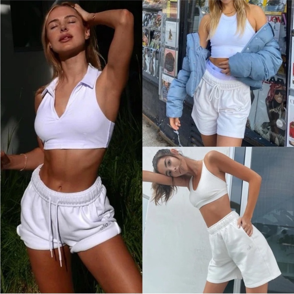 Alo Accolade Shorts Ivory